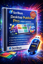 Scribus Desktop Publishing Software for Windows | Print Design | CD + Bonus USB picture
