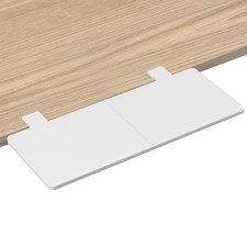 Clampon 9.5x23.6 Inch Desk Extender Wrist Support Foldable Keyboard Tray White picture