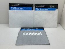 Springboard 5.25 Floppy Disk (3) The Newsroom / Clip Art Collection IBM PC 1984 picture
