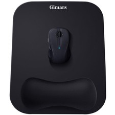 Gimars Mouse Pad With Wrist Rest, Large Smooth Superfine Fibre Memory  picture
