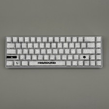Higround HG68 SNOWSTONE Mechanical Keyboard White Topographic picture