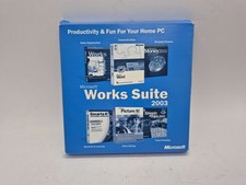 Microsoft works suite plus Works & Money 2003-5 discs-pre owned picture