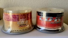 2 New 50‑Pack CD‑R Spindles (100 Total) 700 MB 80 Min Audio & Data Blank Disc picture