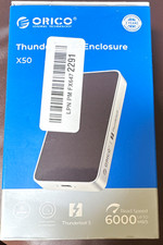 ORICO X50 Thunderbolt 5 M.2 External SSD Enclosure Aluminum Alloy Silver/Black picture
