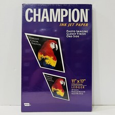 Champion Ink Jet Photo Imaging Paper Sealed 11”x17” 20 sheets Premium White 93 picture
