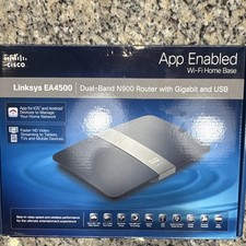 Linksys EA4500 N900 Dual-Band Wireless-N Router, 4-Port Gigabit, USB Black picture