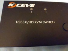 KCEVE 4K KVM Switch 2 Computers / Ports 1 Monitor HDMI USB 3.0 KVM Switch picture