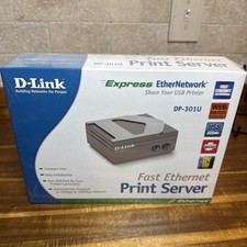 SEALED NEW D-Link DP-301U USB Fast Ethernet Print Server with Power Adapter picture