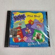 BRAND NEW Vintage 90s Nickelodeon Rugrats Print Shop CD Rom FACTORY SEALED NOS picture