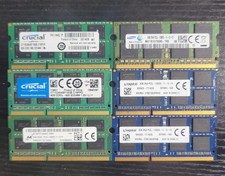 Lot of 6x TESTED WORKING Mixed Major Brands DDR3-1600 8GB SODIMM RAM Modules picture