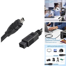 Cuxnoo FireWire Cable 9 Pin to 4 Pin 6ft IEEE 1394 iLink picture