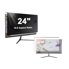 24 inch Hanging Monitor Computer Privacy Screen Filter, Anti Glare Blue Light... picture