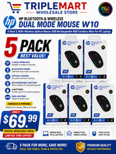 5 Pack 2.4GHz Wireless Optical Mouse USB Rechargeable RGB Cordless picture