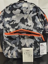 Deal Worthy Laptop Backpack Fits 15in, Gray Camo Black/Orange, and Vogek Earbuds picture