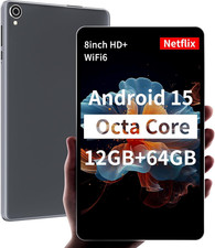 HAOVM 【2025 Android 15 Tablet M8 8 inch，8 core CPU, 12GB+64GB，2TB Gray picture