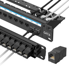 [UL Listed] 24 Port Patch Panel Rackmount or Wall Mount 19-Inch 1U picture
