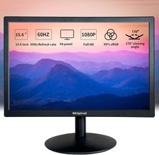 SKitphrati 15.6 Inch Small PC Monitor FHD VA 1080P PC Desktop Display *READ* picture