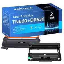 2-PACK HY TN660 Toner DR630 Drum Compatible With Brother MFC-L2700DW DCP-L2540DW picture