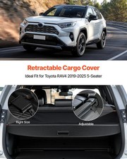 Retractable Cargo Cover, Upgraded Carbon Fiber Texture Trunk Cover, Anti-Peepin picture