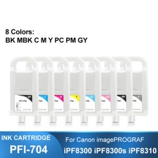 Refillable Ink Cartridge Set 8 Colors PFI-704 for Canon iPF8300 Series Printers picture