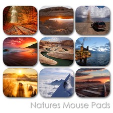NATURE LAND FOREST WATERFALL EARTH VIEW CUSTOM MOUSE PAD MOUSEPAD  (LM-05) picture