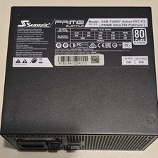 SeaSonic PRIME Platinum 750W ATX Modular Power Supply SSR-750PD2 80 PLUS Black picture