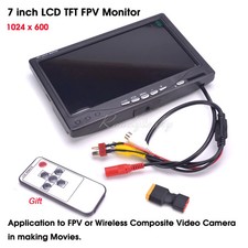 7 Inch FPV Monitor 1024x600 Color LCD Video Screen for RC Multicopter picture