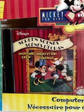 Rare Vintage 1990 Disney Mickey Mouse Computer Kit. 👉 Bilingual French/English picture