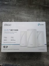TP-Link Deco BE11000 WiFi 7 Mesh System 3-Pack Tri-Band 11Gbps NEW SEALED picture