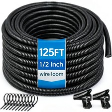 Automotive Wire Loom Flame Retardant Split Wire Loom Tubing Assortment Wiring Lo picture