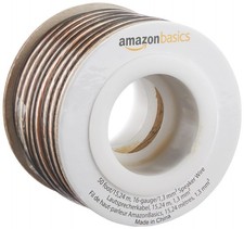Amazon Basics 16-Gauge Speaker Wire Cable Polarity Marked 50ft Clear (2) picture