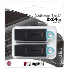 Kingston DataTraveler Exodia 64GB USB 3.2 Flash Drive - 2 Pack DTX/64GB-2P picture