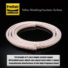 12TC 24 Strands 19AWG OCC Pure Copper Bulk Cable HiFi Speaker Digital Cords picture