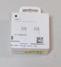 OPEN BOX - USB-C 240W Woven Charge Cable 2m White - MYQT3AM/A  A2794 - PRISTINE picture