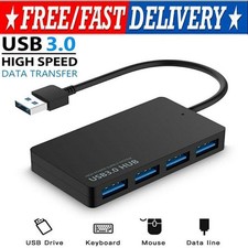 4 Port USB 3.0 Hub Cable  Power Adapter Splitter Multiple Extender for Laptop picture