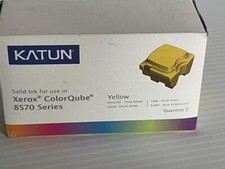 Katun 39399 Xerox ColorQube 8570 Solid Ink Stick YELLOW 2 Pieces NEW Seal picture
