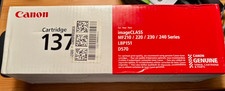 Genuine Canon 137 Black Toner Cartridge for imageCLASS MF2xx, LBP151, & D570 picture