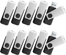 TOPESEL 32GB USB 3.0 Flash Drive 10 Pack Bulk, Thumb Drive USB Stick for Data St picture