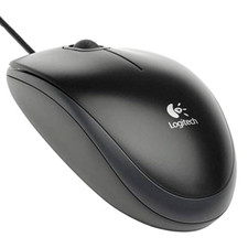 Logitech B100 Wired USB Optical Mouse 3 Button for Laptop Desktop Office Black picture