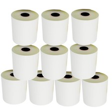 (10 Rolls - 50 GSM) 3'' x 95' White/Canary 2 Ply Pack of 10, white/canary picture
