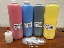 4 x GLOSSY Toner Refill kit for HP Enterprise M880, M880z z+ NFC (827A) + 4 Chip picture