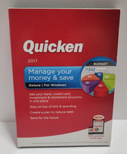 Intuit Quicken 2017 Deluxe For Windows Software Disc READ BEFORE PURCHASING picture
