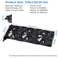 Triple 90mm Graphics Card Cooler picture