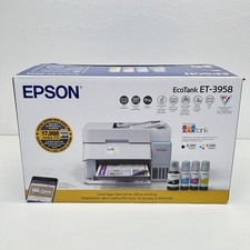 Epson EcoTank ET-3958 Wireless All-in-One Color Supertank Printer - NEW** picture