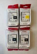 Genuine Canon PFI-102 Ink Tank Lot4 Pack (3x Black 1x Yellow) 130ml OEM Original picture