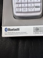 NEW Canon Bluetooth 3-in-1 Wireless Mouse, Calculator, Keypad White X Mark 1 M picture