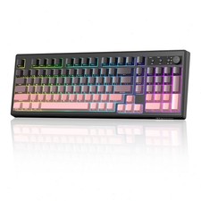 ZIYOU LANG K100 Wireless Gaming Keyboard 99 Keys  RGB Media Knob For PC Mac Xbox picture