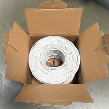 1000FT CAT5E  UTP WIRE BULK ETHERNET NETWORK LAN CABLE RJ45  WHITE picture