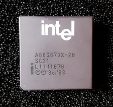 A80387DX-20 SC21 L1141070 intel Chip for use with systems up to 20MHZ picture