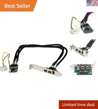 3 Port 2b 1a 1394 Mini PCI Express FireWire Card Adapter - FireWire adapter -... picture